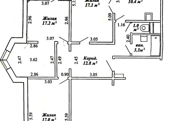 3-комнатная квартира по адресу Максима Горецкого, 5к 2 - фото 15