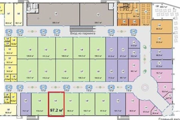 Помещение под аренду в ТЦ 4 сезона  - фото 1