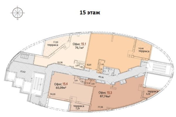 Продажа офисов от 500 кв.м до 5485 кв.м в новом БЦ "ЭЛЛИПС" - фото 4