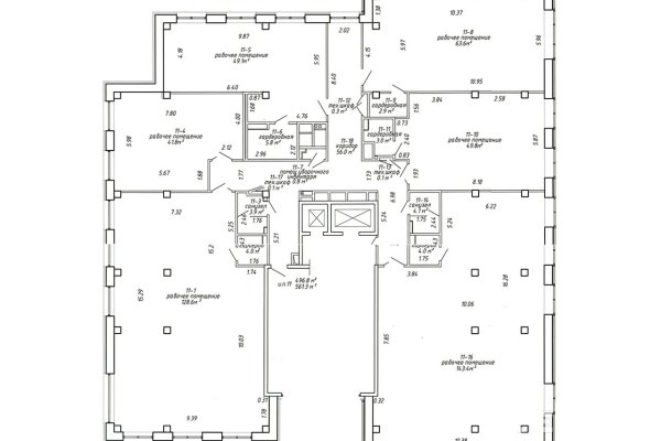 Офисы 563,7 и 561,3 кв.м в центре, два этажа, метро - фото 12