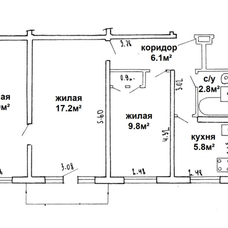 Фотография 3-комнатная квартира по адресу БЕРЕСТЯНСКАЯ, 12 - фото 3
