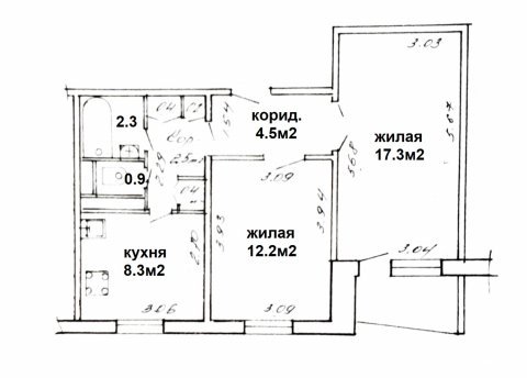 2-комнатная квартира по адресу ПУШКИНА просп., 85 - фото 13