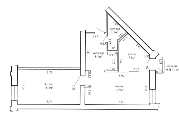 2-комнатная квартира по адресу ЗАХАРОВА, 23 - фото 20