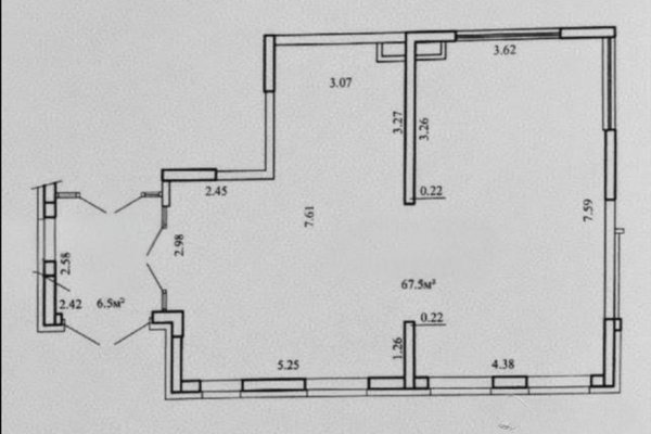 Аренда помещения 67,5 м.кв., отдельный вход, Минск Мир - фото 4